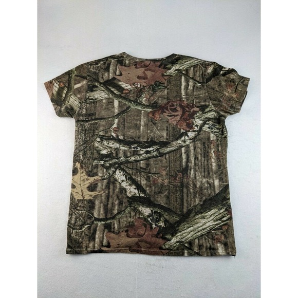 Womens Mossy Oak Break Up Infinity Camo T Shirt Size L Hunting Green Brown - Picture 2 of 9